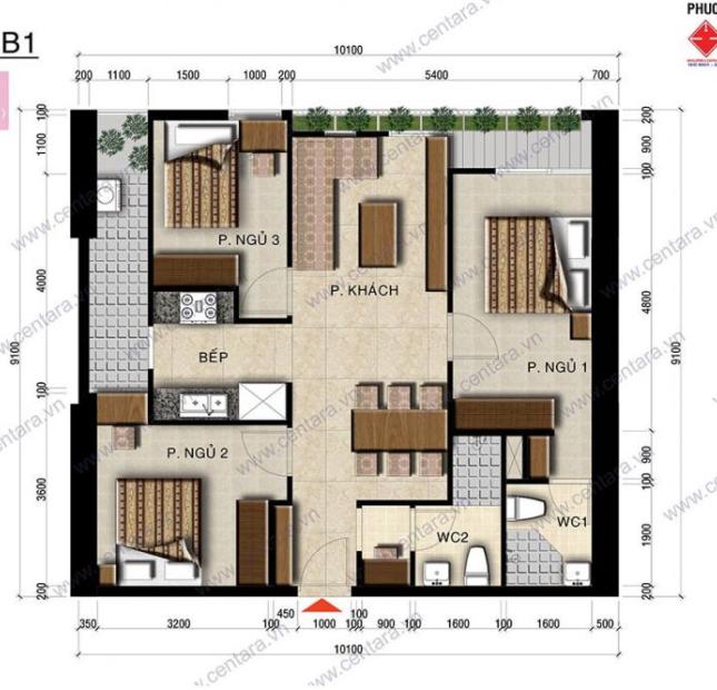 Bán căn hộ chung cư tại dự án Centana Thủ Thiêm, Quận 2. Diện tích 88m2, LH 0901480189