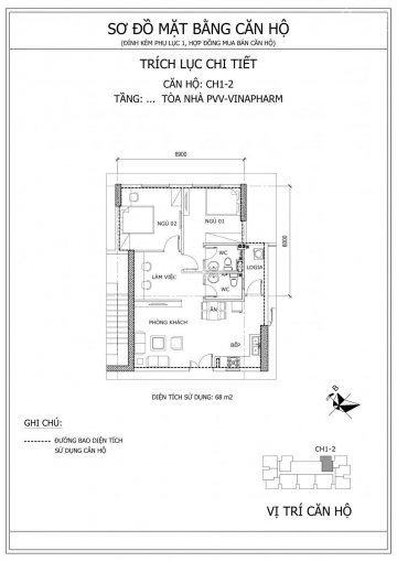 Bán gấp căn hộ CH1-2, 68m2, tầng 15 Vinapharm 60B Nguyễn Huy Tưởng, Thanh Xuân, Hà Nội