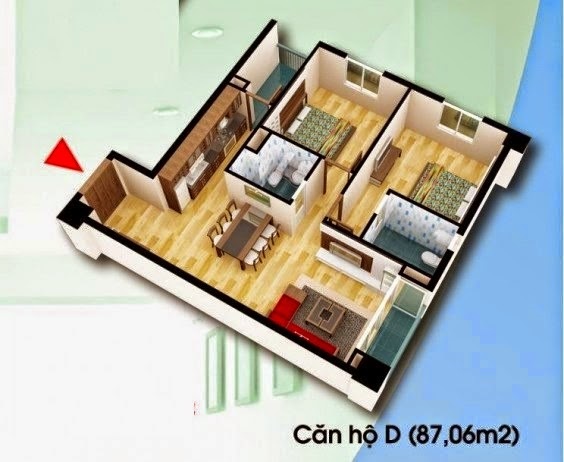 Bán căn hộ chung cư D2CT2 Linh Đàm, ký hợp đồng trực tiếp chủ đầu tư HUD, nhận nhà ở ngay.