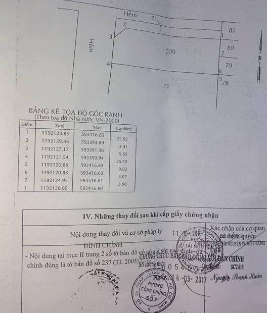 Bán đất hẻm 8m đường Lê Văn Quới, Bình Tân, Hồ Chí Minh