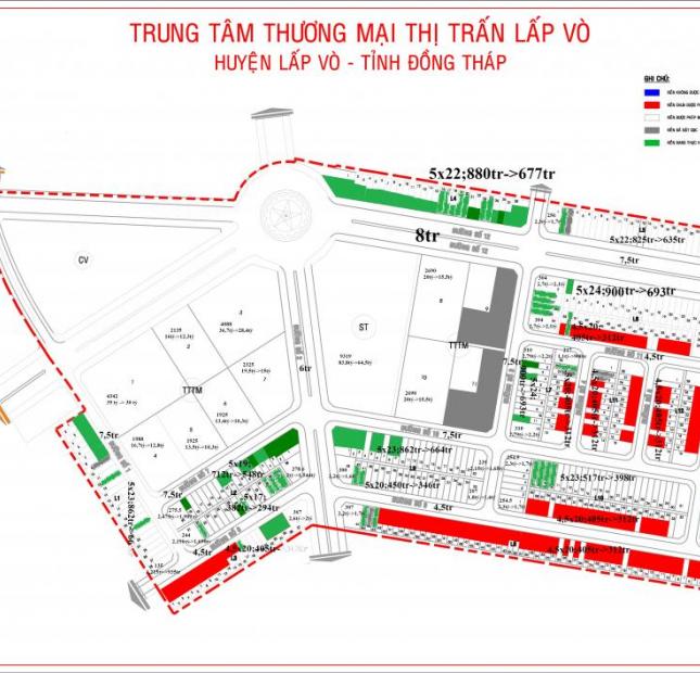 Bán đất nền dự án tại đường Nguyễn Huệ, Lấp Vò, Đồng Tháp, giá 294 triệu