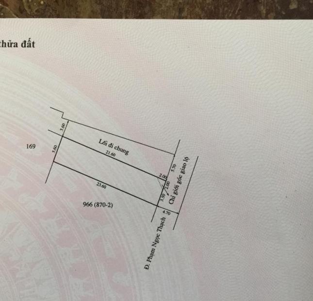 Cần bán đất mặt tiền tại 31 Phạm Ngọc Thạch, phường An Đông, tp Huế