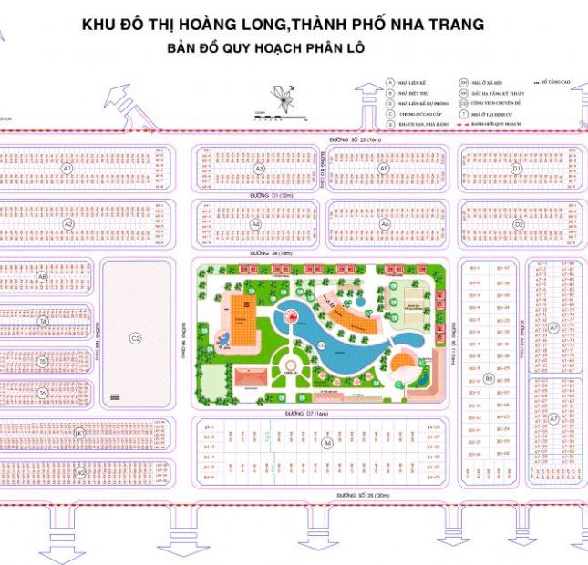 Bán đất nền dự án tại dự án khu đô thị Hoàng Long, Nha Trang, Khánh Hòa diện tích 80m2