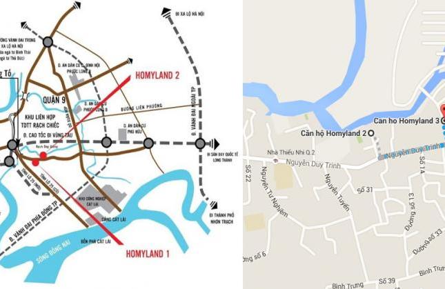 Homyland căn hộ trung tâm Q2, view sông, 2PN- 3PN, DT 75m2- 107m2, giá 23 tr/m2, CK 10%