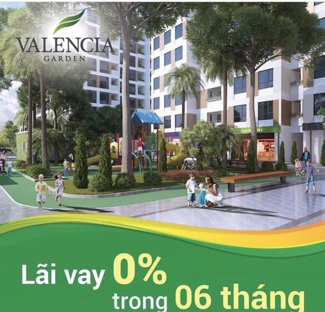 Qùa tặng 30 triệu, LS 0%, CK 3% khi đặt mua căn hộ Valencia Garden giá từ 1,2 tỷ/căn: 0934598936