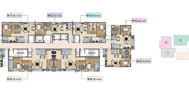 Tôi An cần bán căn 1604 chung cư Xuân Phương tòa B, diện tích 58,6m2, giá 23tr/m2, 0981129026