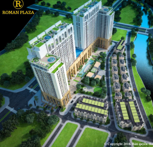 Roman Plaza – sự lựa chọn hoàn hảo để ở và đầu tư, chỉ 1.9 tỷ/căn 2 PN. Lh: 0904529268.