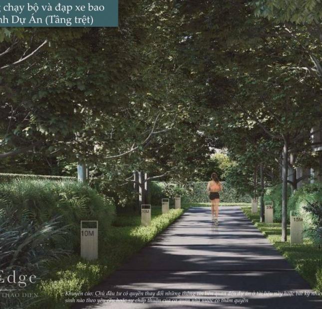 Ra mắt siêu sang D’Edge Thảo Điền, Capitaland Singapore, Quận 2. 6300m2 khoảng xanh, 1 cư dân