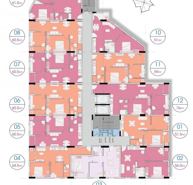 Bán suất nội bộ căn hộ Khang Gia Q8 76m2, giá 1,35 tỷ. Sắp bàn giao nhà