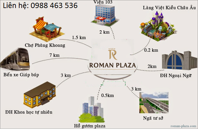 Roman Plaza – Sở hữu căn hộ suất ngoại giao đợt đầu LH 0988463536