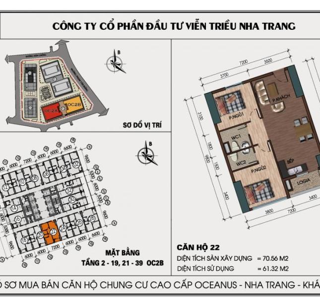 Bán các căn hộ view biển chung cư Mường Thanh Viễn Triều Nha Trang