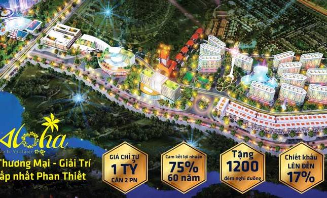 Aloha Phan Thiết Bình Thuận, giá 749tr sở hữu vĩnh viễn, lợi nhuận 75% trên năm LH 0969066563