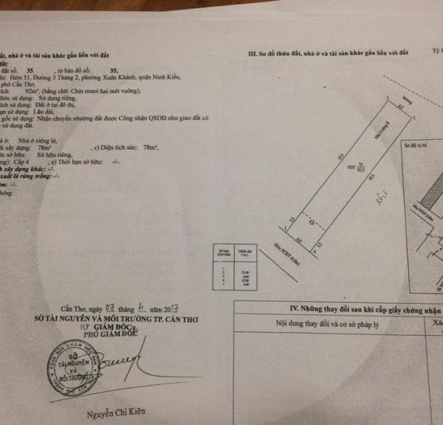 Nhà trọ hẻm 51 đuờng 3/2 phường Xuân Khánh, quận Ninh Kiều thành phố Cần Thơ