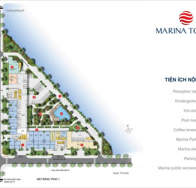 Mở bán Block A và B dự án Marina Tower ở gần ngay Thủ Đức