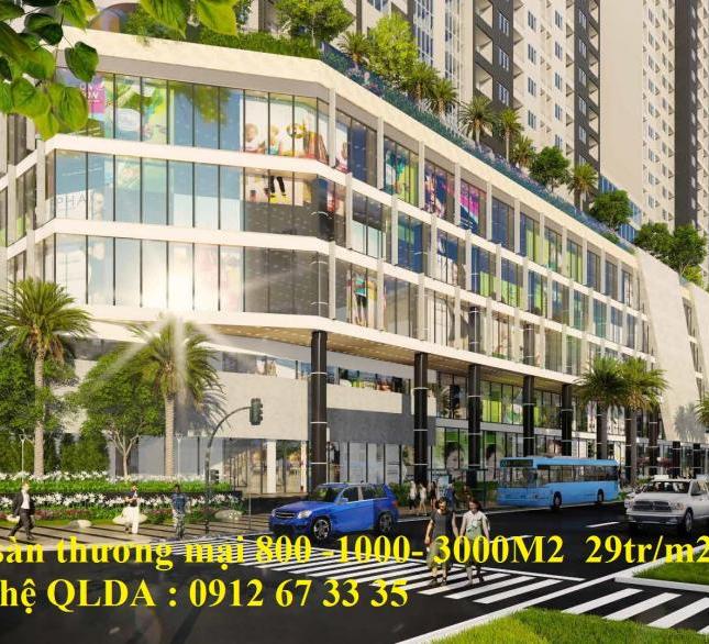 Bán sàn thương mại Goldern Palm mặt đường Lê Văn Lương 800- 1200- 1500- 3000m2, gía 29tr/m2