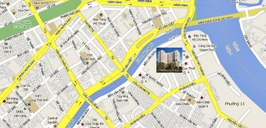 Cho thuê căn hộ cao cấp the Tresor đường Bến Vân Đồn, gần quận 1, 1 phòng ngủ