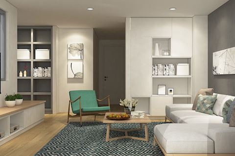 Cho thuê Officetel được thiết kế dạng căn hộ 1 phòng ngủ chung cư cao cấp Orchard Garden Phú Nhuận