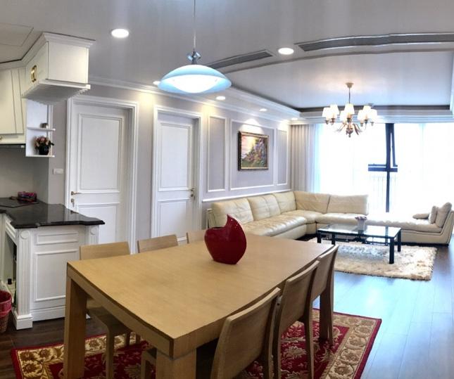 Cho thuê căn hộ tại tòa Tân Hoàng Minh 36 Hoàng Cầu DT: 120m2, 3PN, full đồ đẹp, giá: 33tr/tháng