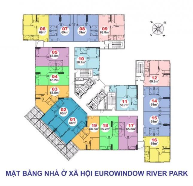 Mở bán nhà ở xã hội Eurowindow River Park, tặng gói nội thất cơ bản trị giá 200 triệu Lh CĐT, 0961115961