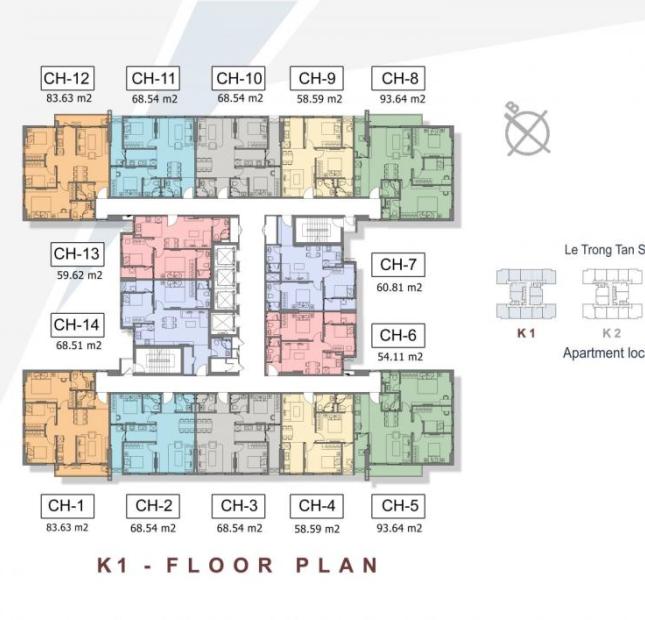 Bán chung cư The K Park, Văn Phú, Hà Đông DT 53 - 93m2, giá 19tr/m2 full nội thất LH 0966586660