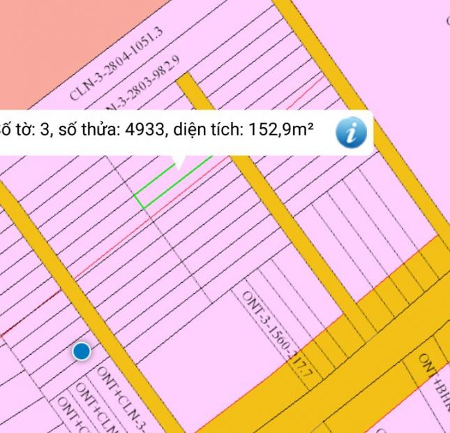 Bán đất tại đường Trảng Bom, Trảng Bom, Đồng Nai diện tích 159m2 giá CĐT 4 triệu/m2