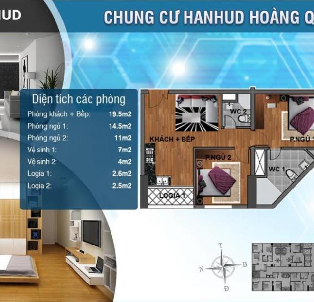 Sàn giao dịch chung cư Hanhud Hoàng Quốc Việt, chính thức mở bán đợt cuối