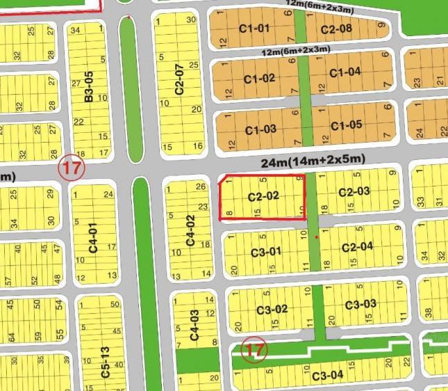 Bán đất Cát Lái, khu C2- 02, 8x20m, đường 24m, sổ đỏ, giá 27 triệu/m2