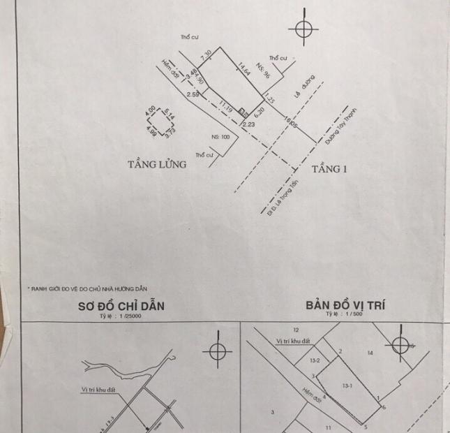 Bán căn góc 2 MT Tây Thạnh, đang cho thuê 18 triệu/th