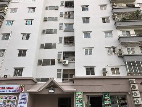 Cho thuê căn hộ CT6 Yên Hòa, gần bệnh viện Huyết Học