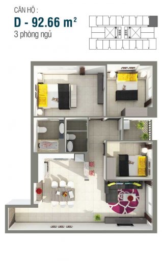 Bán căn hộ 8x Rainbow liền kề Đầm Sen, nhận nhà cuối năm, giá chỉ 1,15 tỷ/căn 64m2, 2 phòng ngủ