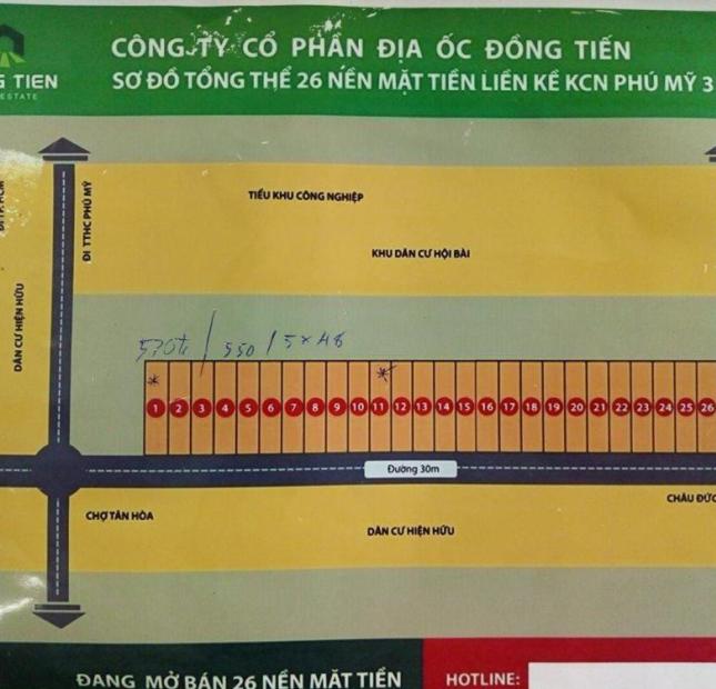 Bán đất nền dự án tại đường Hội Bài - Châu Pha, Tân Thành, Bà Rịa Vũng Tàu, DT 240m2, giá 530 triệu