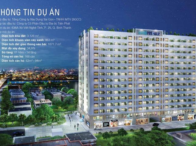 Bán căn hộ Soho Premier Q.Bình Thạnh bàn giao T10/2017, Tặng gói Nội thất 190tr, CK 1,5%