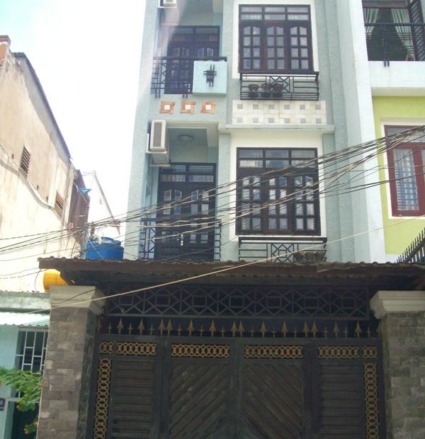 Nhà mới 4m x 17m, 1 trệt, 2 lầu, 4PN, hẻm Phan Anh, Q. Tân Phú, giá 12tr/th