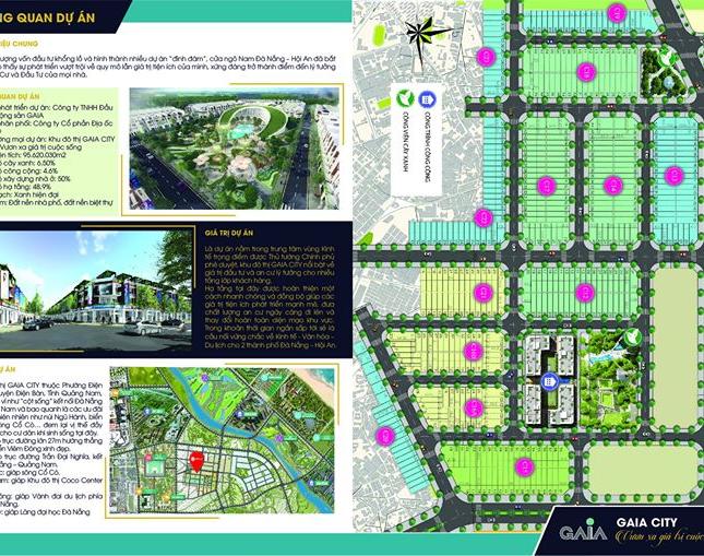 Cơ hội cuối cùng để sở hữu đất tại khu dự án vàng Nam Đà Nẵng Gaia City. Ms Nhàn 0945034461