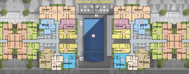 (0963, 565 ,236) Giá 22.3tr/m2, bán nhanh căn tầng 12,06 tòa G2 dt 84.44m2 CC Five Star Kim Giang