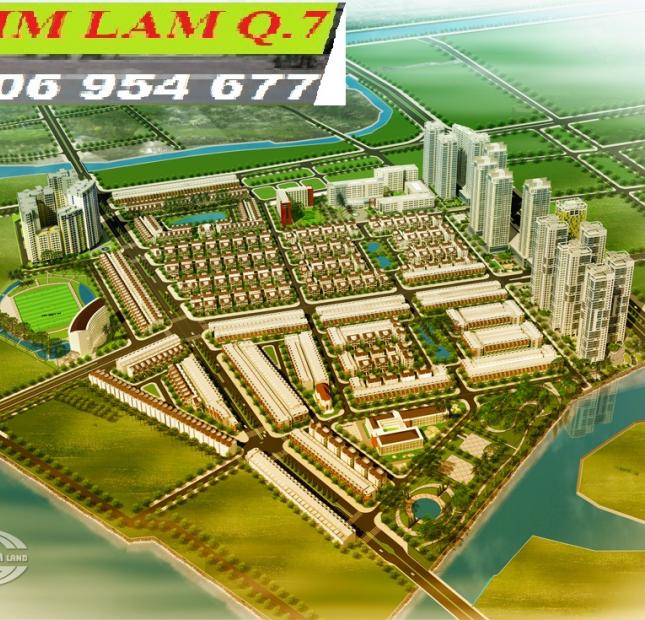 Bán biệt thự quận 7; KDC Him Lam 7.5x20m, 1 hầm, 1 trệt, 3 lầu, hướng sông, giá 18.2 tỷ
