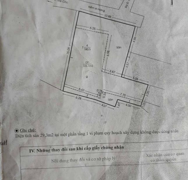 Chính chủ cần bán lô đất thổ cư đường Mễ Cốc, P15, Q8