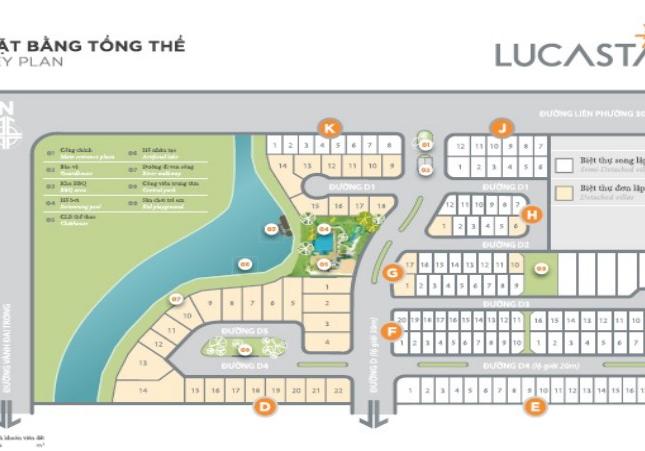 Định cư nước ngoài bán gấp Lucasta Q9, DT đất 9.5x17.5m, 1 trệt 2 lầu, hoàn thiện ngoài giá 8.160tỷ