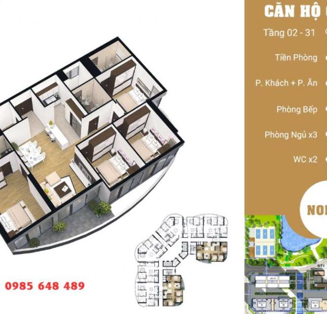 Bán căn hộ tại dự án N01-T8 Ngoại Giao Đoàn, Bắc Từ Liêm, Hà Nội. Giá 29 triệu/m²
