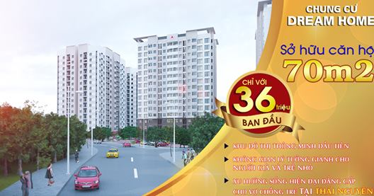 Mở bán căn hộ Dream Home tại Thành Phố Thái Nguyên