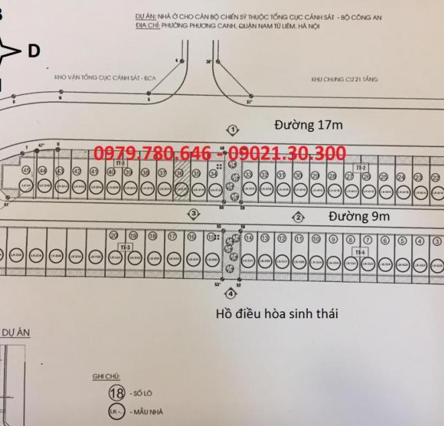 Bán liền kề Athena Complex 4 tầng 70m2 mặt đường 9m, 17m gần hồ điều hòa giá chỉ từ 32tr/m2