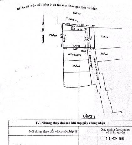 Bán nhà hẻm 579 Phạm Văn Chiêu, P13, Gò Vấp, 6,2 x 7,9m, cấp 4, giá 1,9 tỷ