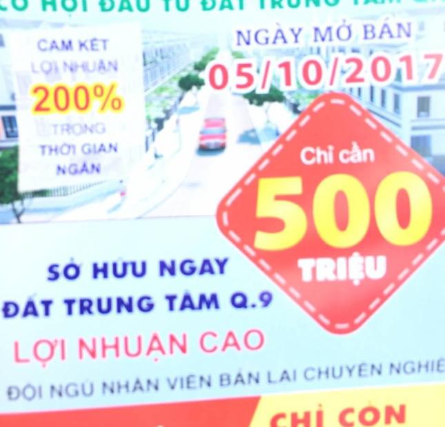 MỞ BÁN ĐỢT 1 KHU DÂN CƯ ĐẲNG CẤP 500TR NỀN ĐẤT 52M2 PHÚ HỮU QUẬN 9