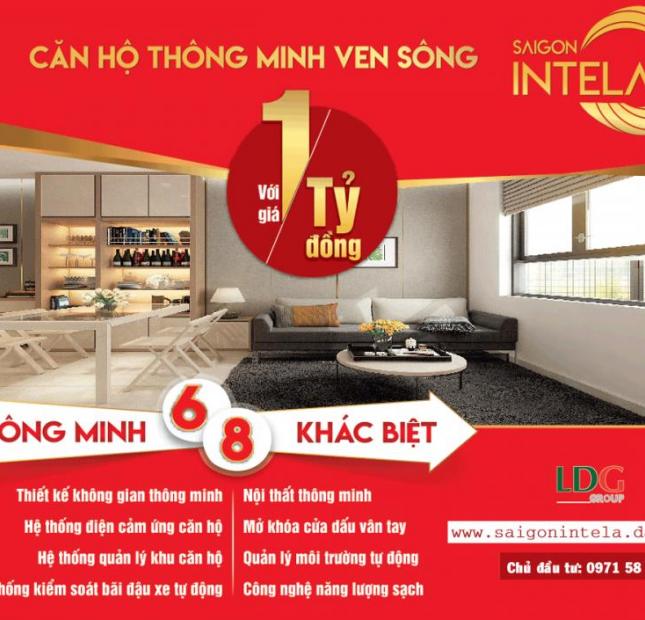Sở hữu căn hộ smart home Sài Gòn Intela MT Nguyễn Văn Linh, chỉ với giá trên dưới 1 tỷ/căn