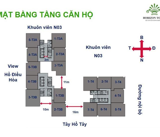 Bán CH số 1-T3A, tòa N03T3-T4 Ngoại Giao Đoàn, thiết kế Singapore độc đáo, S 135m2. Giá 27.5tr/m2