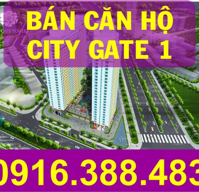 Chuyên bán căn hộ MT Võ Văn Kiệt, City Gate 1, dt 73m2, 2PN, 2WC, giá 1.5 tỷ. LH: 0916.388.483