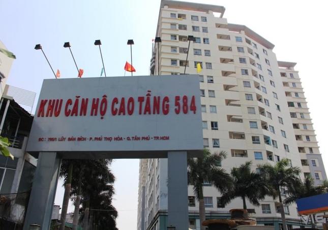 Cho thuê căn hộ 584 Lũy Bán Bích, Q. Tân Phú, 106m2, 3PN, 2WC, ĐĐNT, 9tr/th