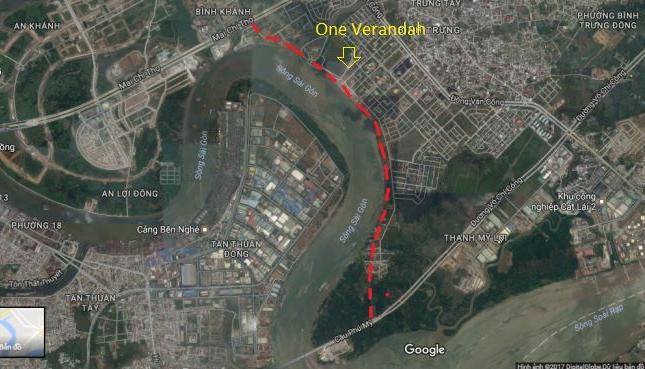 Căn hộ mới xuất hiện sau khi cầu Đảo Kim Cương khởi công, cách sông Sài Gòn 50m
