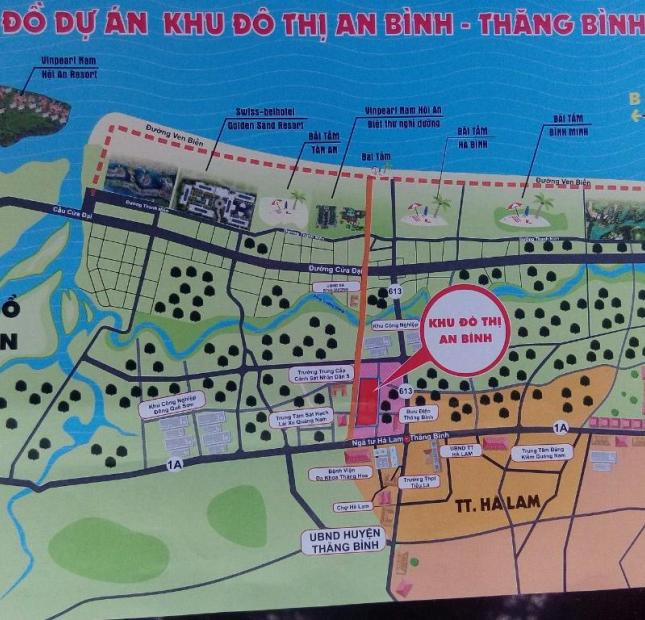 Mở bán đất khu đô thị An Bình đối diện trường trung cấp CSND 5 huyện Thăng Bình