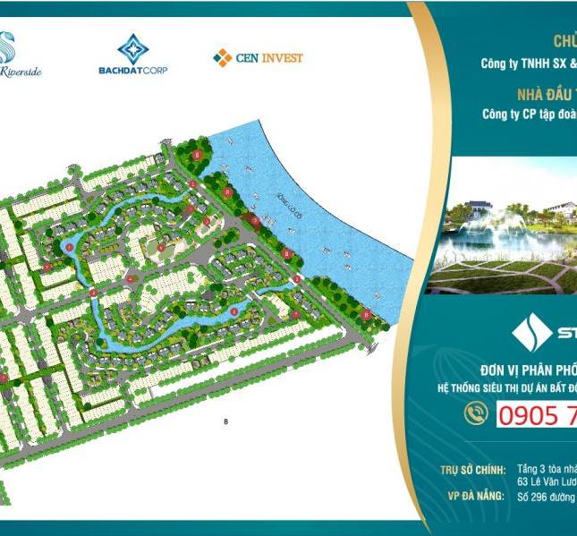 Đất Liền Kề-Biệt Thự Kiểu Mẫu Singapore Dự Án Sentosa Riverside, Giá chỉ từ 5.5tr/m2.LH 0905.893.513